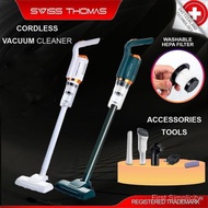 Swiss Thomas Cordless Vacuum Cleaner Portable with Mop Pad Rechargeable Wireless Tanpa Wayar