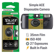 กล้องฟิล์มใช้แล้วทิ้ง Fuji Simple Ace 400 27 รูป ฟิล์มหมดอายุ03/2027มีพร้อมส่ง