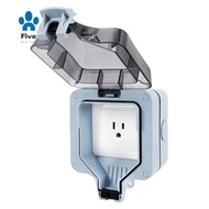 IP66  15A Rainproof Charging Socket Outdoor Socket Waterproof Box US Plug