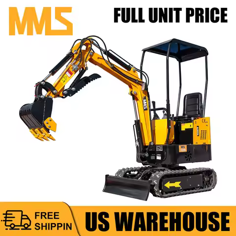 MMS 1 Ton Mini Excavator MS10H 13.5HP B&S Gas Engine 420cc Crawler Trencher Digger Machine
