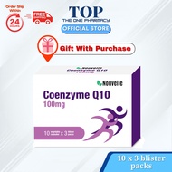 Nouvelle Coenzyme Q10 100mg - (3x10's)