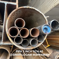 PIPA 2 INCH SCH 40 (Seamless Pipe) 6mtr