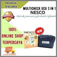 Promo Alat cek darah lengkap murah nesco 3in1 multicheck alat tes gula darah kolesterol dan asam urat alat pengecek gula darah gcu asam urat kolesterol