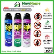 Bình Xịt Côn Trùng Raid 520ML Vòi Xịt Kép - Diệt Hiệu Quả Các Loại Côn Trùng Gây Hại.