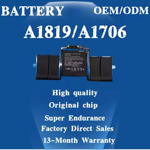 A1819 Laptop Battery for MacBook Pro 13 inch Touch Bar (Late2016 Mid2017), Easy-to-Install A1706 EMC