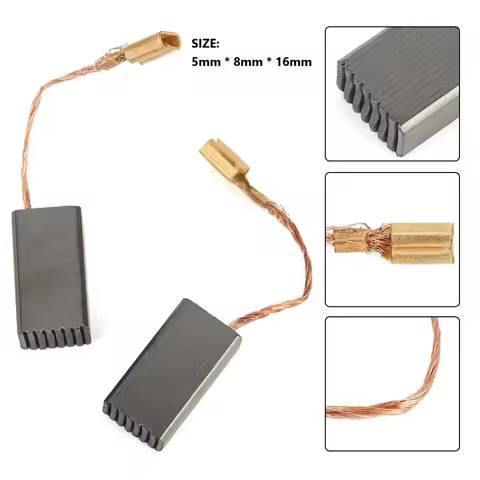 Carbon Brushes Compatible with Bosch GWS6-115E 8-100 8-125C/CE 580 660 670 780C PWS8-125 6-115E 7-11