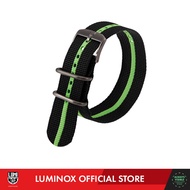 Luminox Strap Nato 3050, Black|Green Stripe, 23 mm - Watch Strap