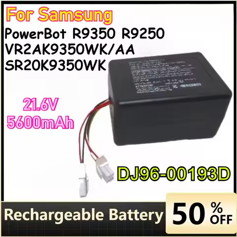 5600mAh Large Capacity Replaceable Battery For Samsung PowerBot R9350 R9250 VR2AK9350WK/AA SR20K9350