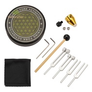 4 Pack Tuning Forks Set 128Hz, 256Hz, 512Hz, 528Hz, Tuning Forks Chakra for Healing,Sound Therapy,Ke