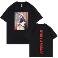 Baju-T Cetakan Beyonce Cowboy Carter Trendy Tour Lelaki Berkualiti Tinggi, Saiz Besar, Estetik, Kasu