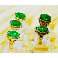 Cincin Batu Zamrud Asli