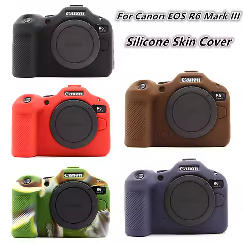 NEW R6III Silicone Armor Skin Case Camera Body Cover Camera Bag Protective Cover For Canon EOS R6 Ma