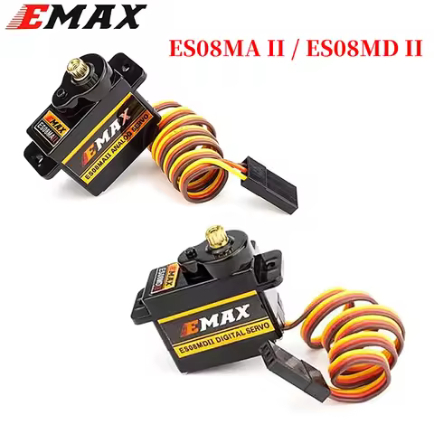 EMAX ES08MA II 12g Mini Metal Gear Analog Servo / ES08MD II 13g Mini Metal Digital Servo For RC Plan