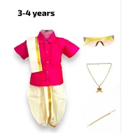 (ReadyStock)LimitedBoys Traditional Dhoti Pants Shirt Set#FreeGift#