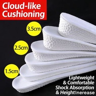 Ready Stock High Quality Boost Popcorn Sports Insoles Men's Heightening Women Thickening Air Force A