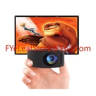 YT200 Mini Mobile Projector 100-inch 180P LCD Home Palm Size Remote Projector Wired Screen Mirror Po