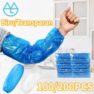 100/ 200PCS Disposable Plastic Cuffs Disposable Plastic Arm Sleeve Cover/ Hand Sleeve Cuffs Plastic 