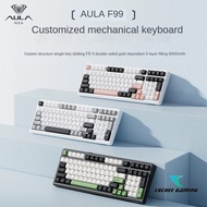 AULA F99 customized RGB mechanical keyboard gasket structure full key hot-swap wireless three-mode b