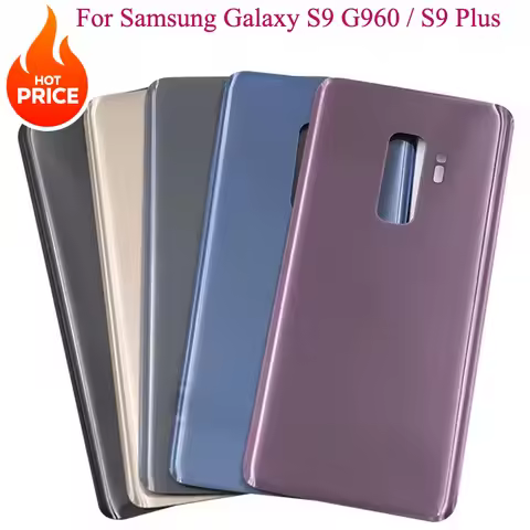 New For Samsung Galaxy S9 G960 / S9 Plus G965 SM-G965F Battery Back Cover Rear Door 3D Glass Panel H