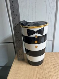 starbucks 星巴克 限量 特別 陶瓷 Alice & Olivia Starbucks Tall Coffee Warmer Mug, Bowtie/Stripes  水壺 茶杯 佈置  #翻