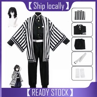 Anime Kimetsu No Yaiba Iguro Obanai Kimono Uniform Anime Pruik Cosplay Kostuum Halloween Feest