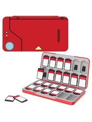 1入組幾何樣式磁性遊戲卡收納盒適用於Nintendo Switch
