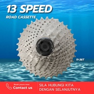 13 Speed road bike cassette 11-36T