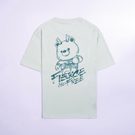 [Ready Stock High-quality]    Hot Sale HLA cartoon bear print comfortable 200gsm casual loose round 