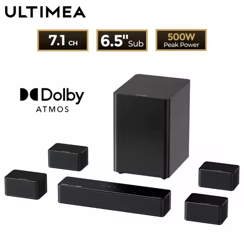 ULTIMEA 7.1 Surround Sound System Sound Bar for TV with Dolby Atmos & APP Control, Home Cinema Bluet