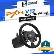 PXN V12 Direct Drive Racing Wheel 10Nm Force Feedback Steering Wheel with Hall Magnetic Pedals