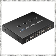 [D E O K] 4 in 4 Out KVM USB2.0 Switch Hub Adapter USB2.0 Printer Splitter Switcher for PC Laptop Ke