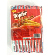 Frontier Topfer / Coco 40pcs Chocolate Wafer Stick Childhood Snack Biskut Wafer Berkrim Vanila Sweet