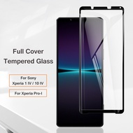 Full Cover Tempered Glass Screen Protector For Sony Xperia 1 10 IV Pro-I Pro I 1IV 10IV IIII 9H Ultr