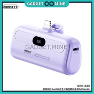 RPP-632 Capsule Series 2A Iphone Emergency Direct Charging Power Bank 5000mAh