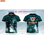 Full Sublimation Polo Shirt Customize Security Pnp Uniforms Mapalad 2023 with Surname High Quality A