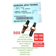 Valve adjustment bolt Adjusting screw rocker arm bolt kubota RD105 RD110 RD 105 RD 110 Guaranteed sm