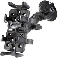 RAM MOUNTS RAM-B-166-UN4U 1" Ball Twist Lock Suction Finger Grip Cradle, Black, 1 Set