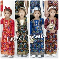 Gamis Dress Anak Gaun pesta batik mentari prodo usia 5 -  6  tahun