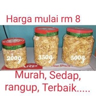 Bawang Putih Goreng Original, dan Pedas Sedap...kaw....Rangup, Murah, Sedap