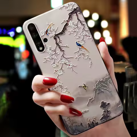 3D Flower Emboss Case For Oneplus Nord CE 3 Lite 5G 3 3T 5 5T 6 7 7t 8 8T 9 9R 9RT 10R 10 Ace Pro 11