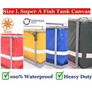 1 Belt Size L Super A Fish Tank Canvas Heavy Duty Nylon Pool Lining Aquarium Kanvas Xtra Tebal Kolam