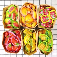 3D Mixed Fruit Flavor Gummy Candy: Mango, Durian, Coconut, Strawberry Flavor_delicious 1Kg/500g/200g