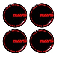 70mm. RAYS Stickers Wheel Hub Resin Width 70 Mm.(7 Centimeters)