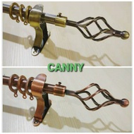 [FREE ACCESORIES] Curtain Rod Rigid Quality 4ft, 5ft , 6ft , 7ft, 8ft , 9ft, 10ft [BACA SEBELUM BELI