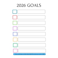 Canva Template - 2026 Goals