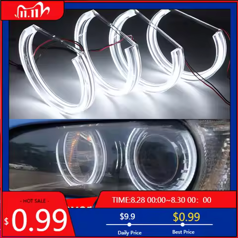 Hot for BMW 3 Series E46 316i 318i 320d 320i 323i 328i 330i 325xi 330d Crystal White LED Angel Eye K