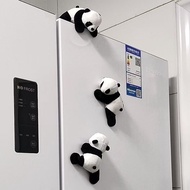 Cute 3D Panda Fridge Magnet – Chengdu Giant Panda Plush Style, Magnetic Souvenir for Trave