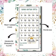Tabungan Uang untuk Ortu | Kertas Binder A6