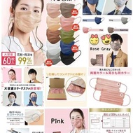 日本🇯🇵樂天熱賣🔥 IRIS 多種顏色🥰🌈 三層口罩😷(超大容量‼️1盒60枚)