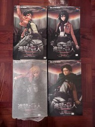 全新未開 Medicom RAH 進擊的巨人 4隻 艾連 米卡莎 阿爾敏 兵長 公仔